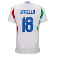 Camisa de time de futebol Itália Nicolo Barella #18 Replicas 2º Equipamento Europeu 2024 Manga Curta